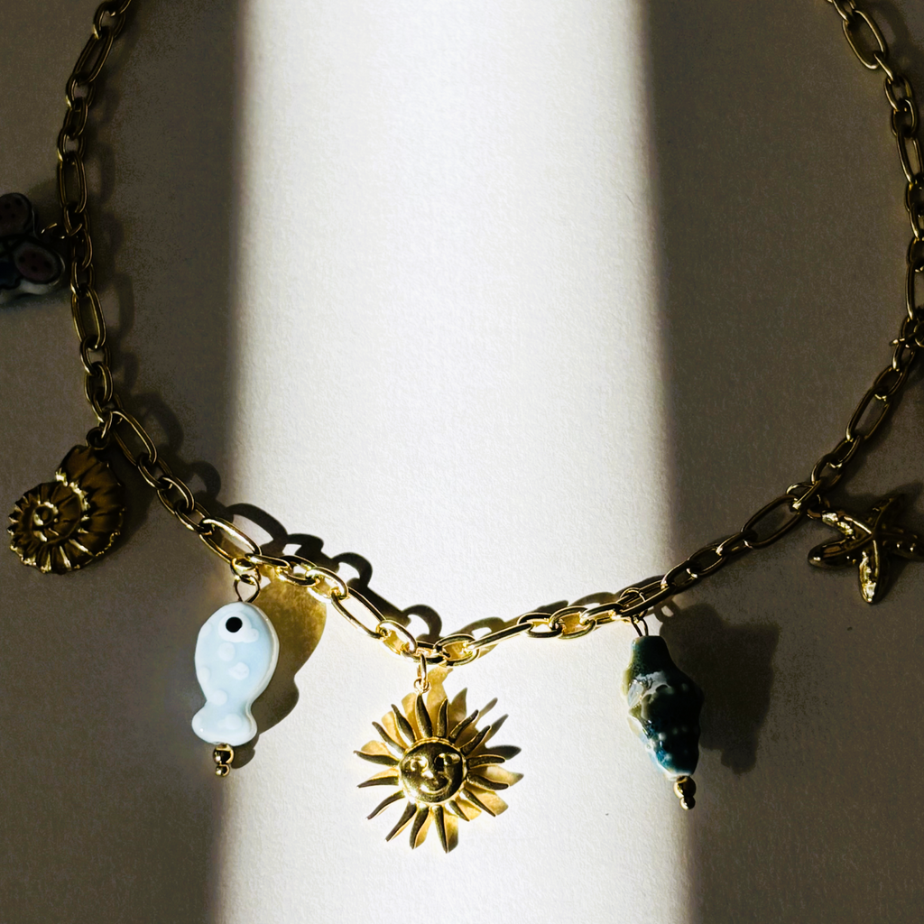 Bracelet with various charms