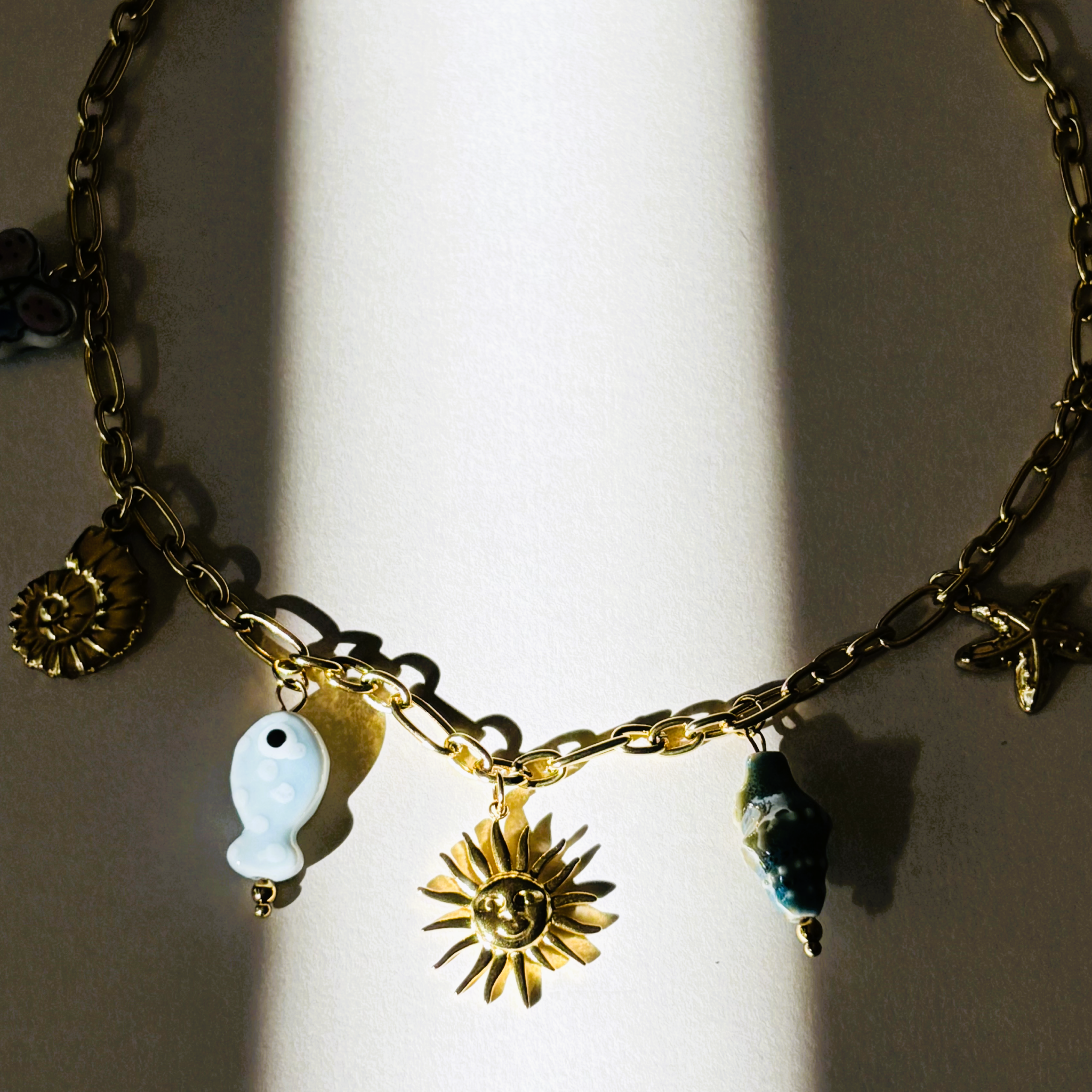 Bracelet with various charms