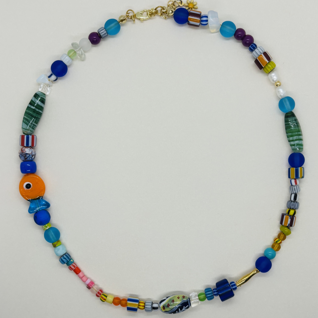 Colorful beaded necklace